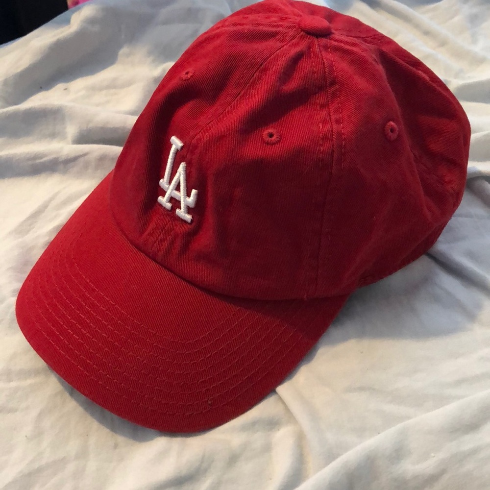 LA Dodger baseball cap